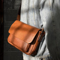 Premier-couche Cowhide Sac à épaule Hommes Style