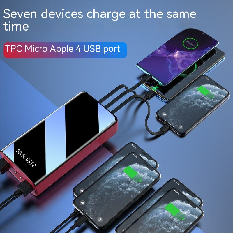 Grande capacité avec 4 lignes Power Bank 50000 MA