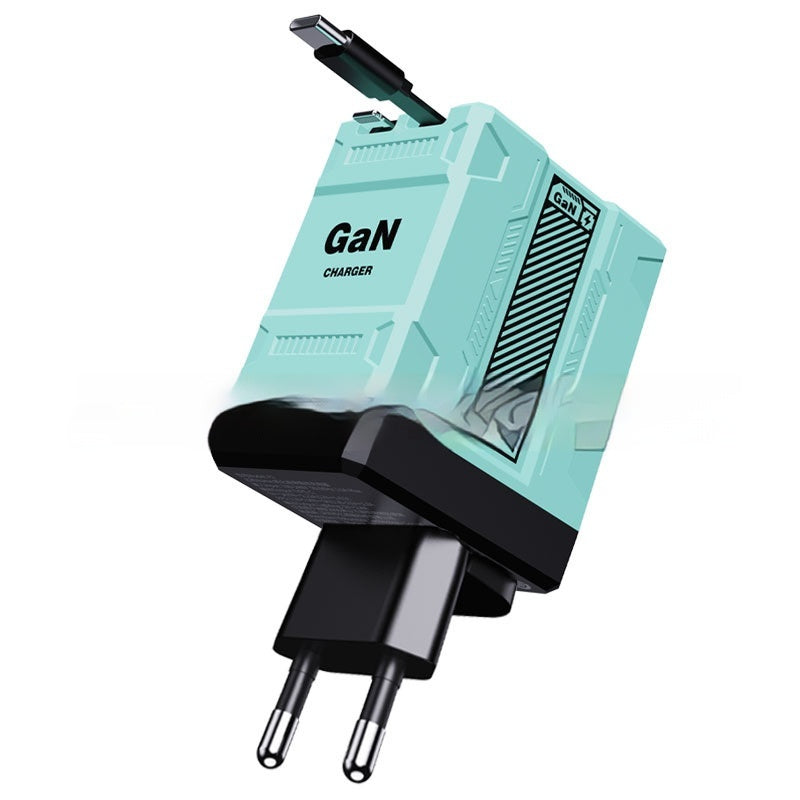 F2 Popular Gallium Nitride Fast Charge Plug Wire Double Flexible