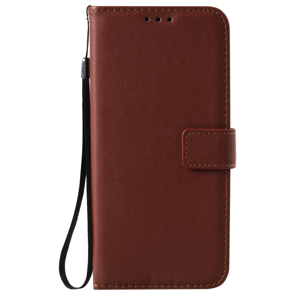 Solid Color Business cuir Flip carte étui de téléphone