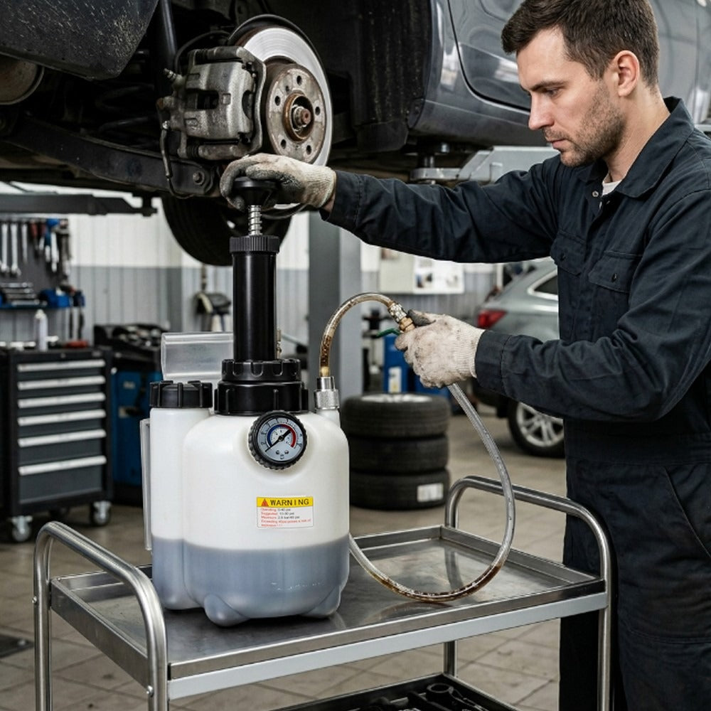 Pompe à fluide de transmission manuelle 3L ATF Système de transfert de remplissage d'huile avec 8 adaptateurs en aluminium