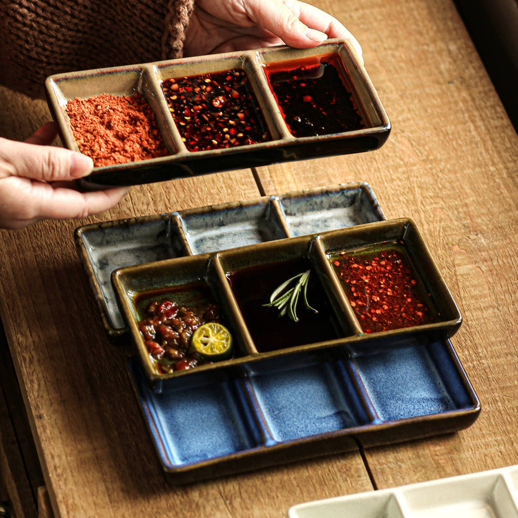 Plat en céramique pour sauce à tremper Kimchi Barbecue
