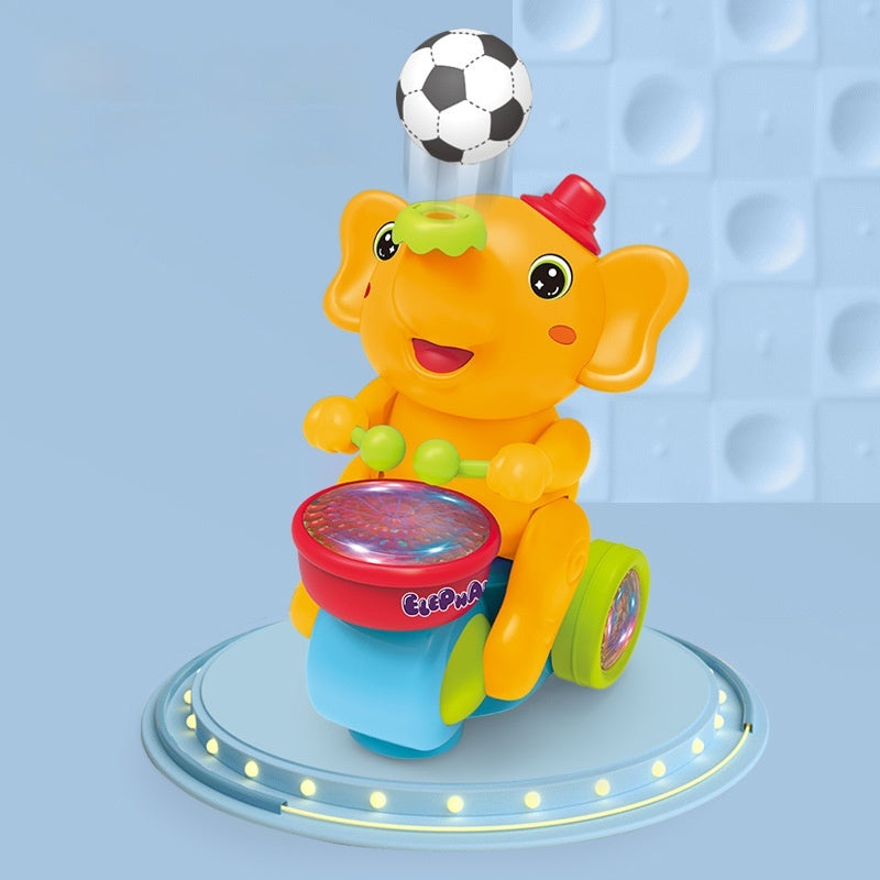 Cute Elephant Cool Music Light Electric Toy Car pour Enfants