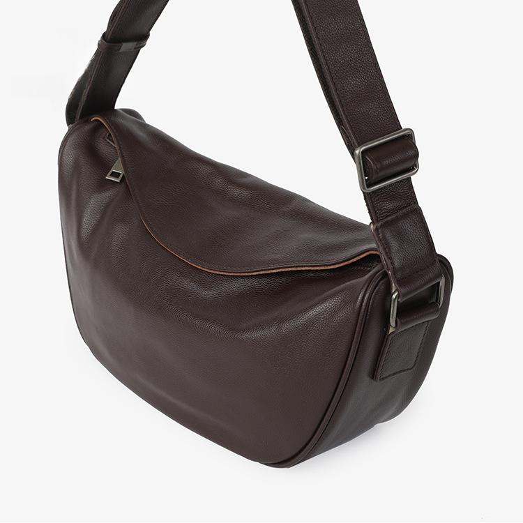 Premier couche Cowhide véritable sac de corps en cuir