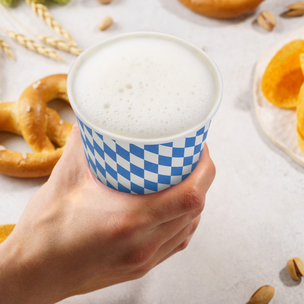 Ensemble de 20 coupes en papier du Festival de la bière - Coupes traditionnelles Oktoberfest pour les fêtes et célébrer