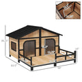 Maison de chien- Bois naturel