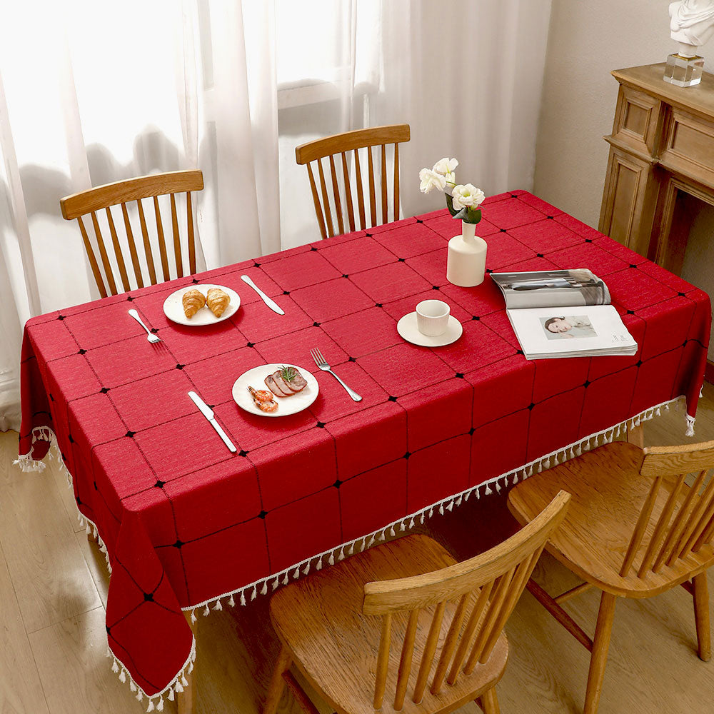 Coton Linge de maison nappe Decor imperméable Couverture de table pour la salle à manger Table quotidienne