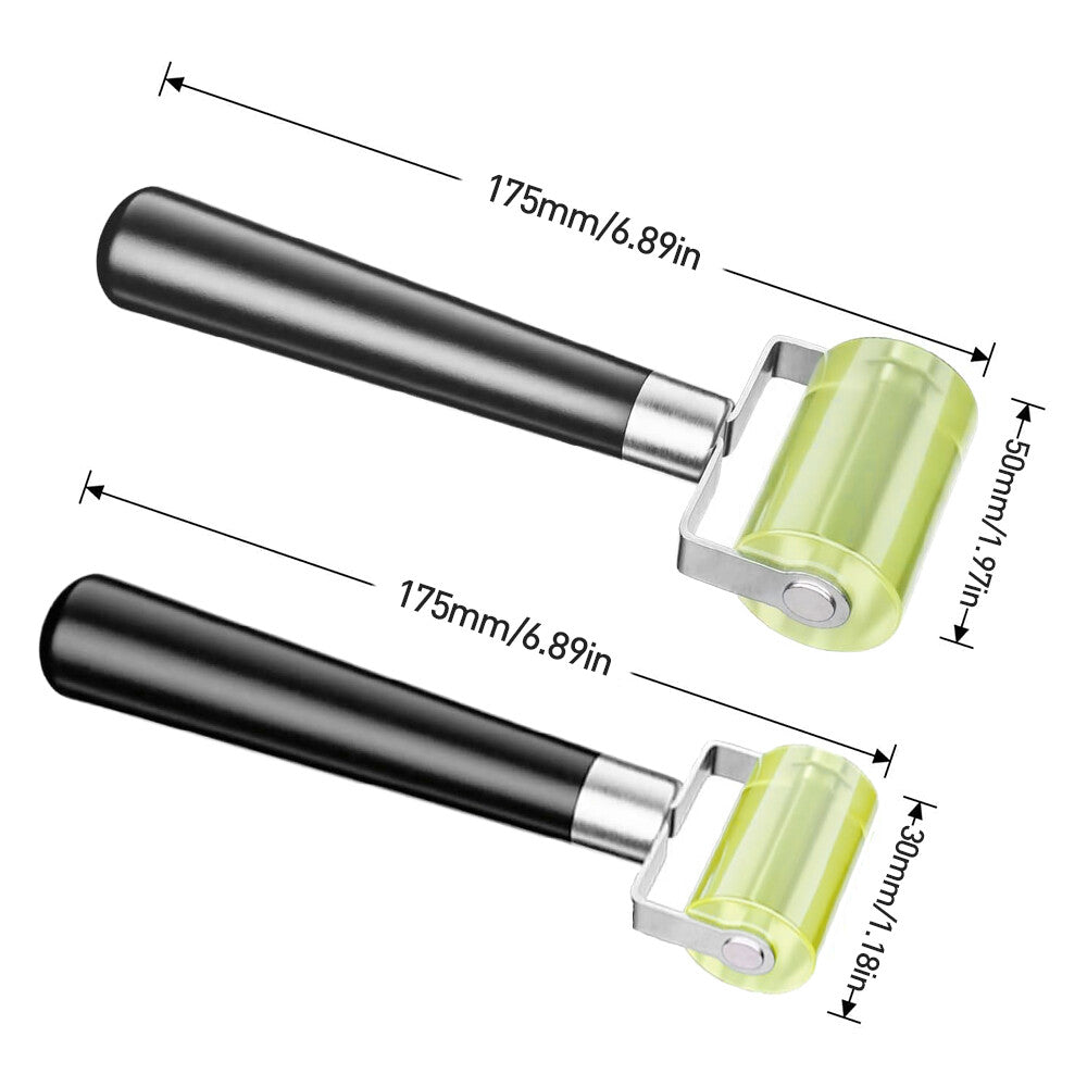 2PCS Car Sound Deadening Roller Fond d'écran Roller outil de joint en caoutchouc Roller