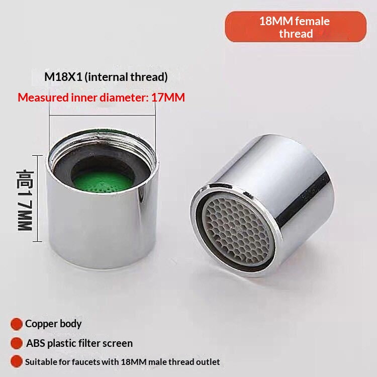 Aérateur universel de robinet filtré Splash-Proof