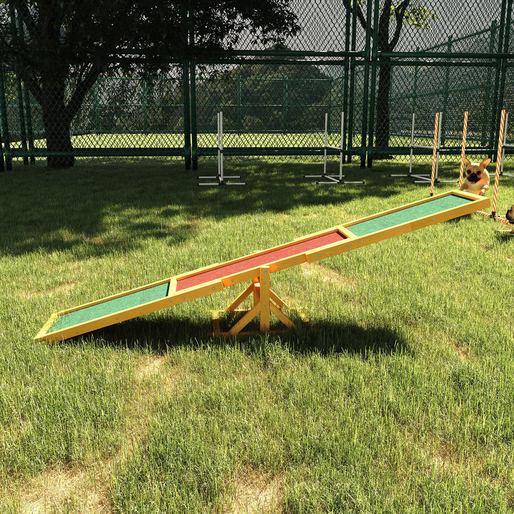 Agilité chien en bois Seesaw pour l'entraînement d'équilibre et l'exercice
