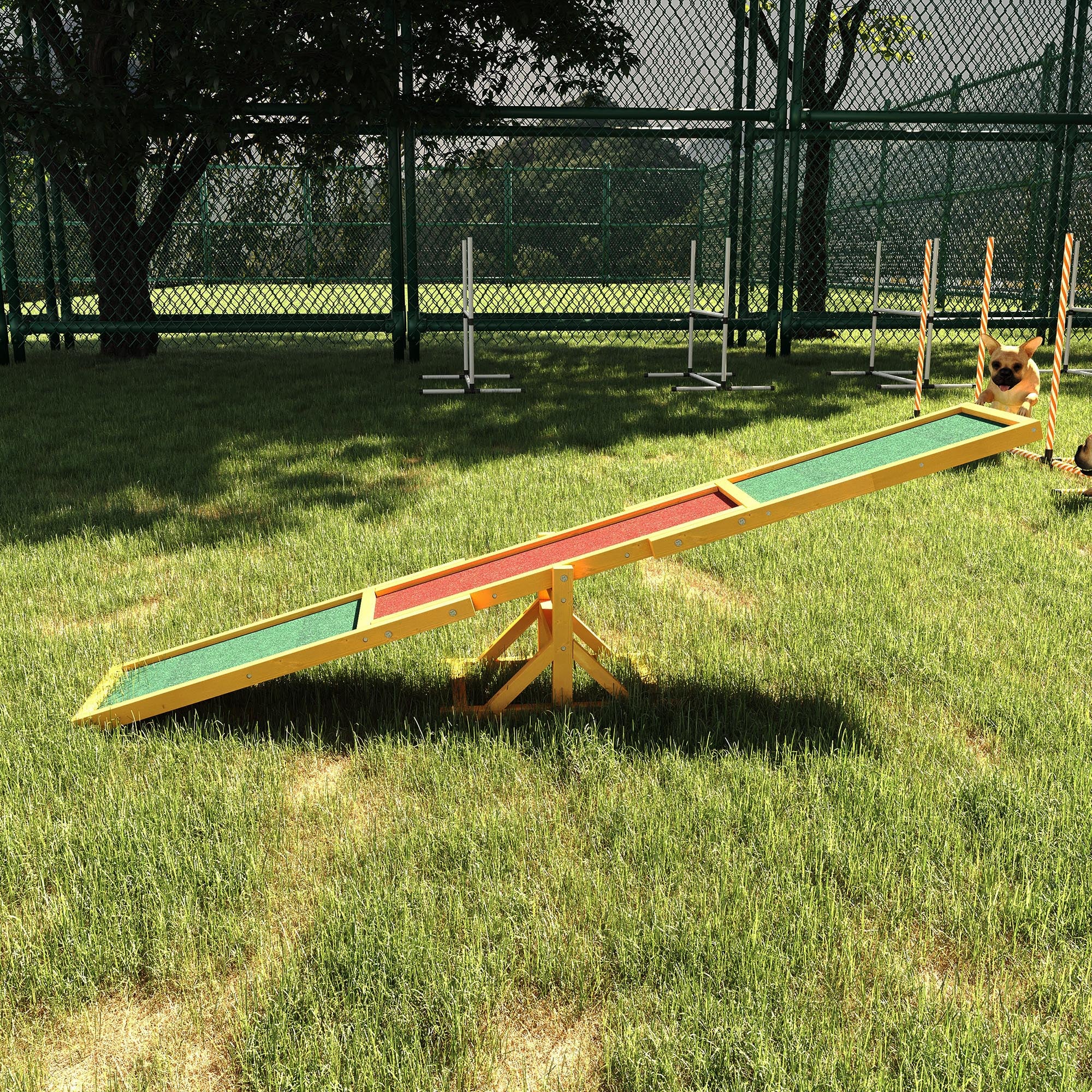 Agilité chien en bois Seesaw pour l'entraînement d'équilibre et l'exercice