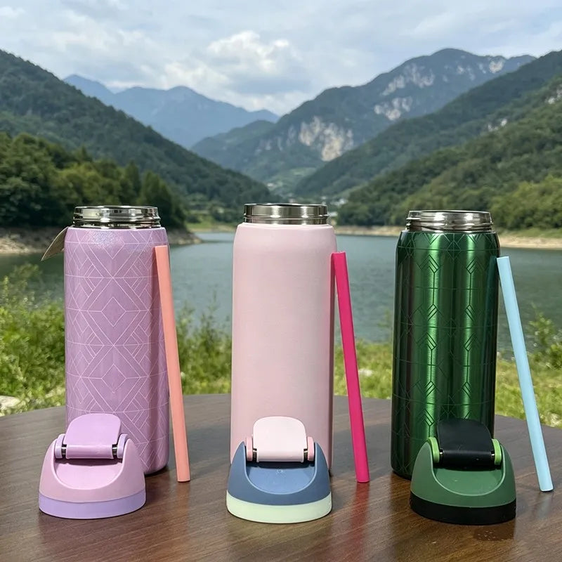 304 acier inoxydable bouteille d'eau sport extérieur