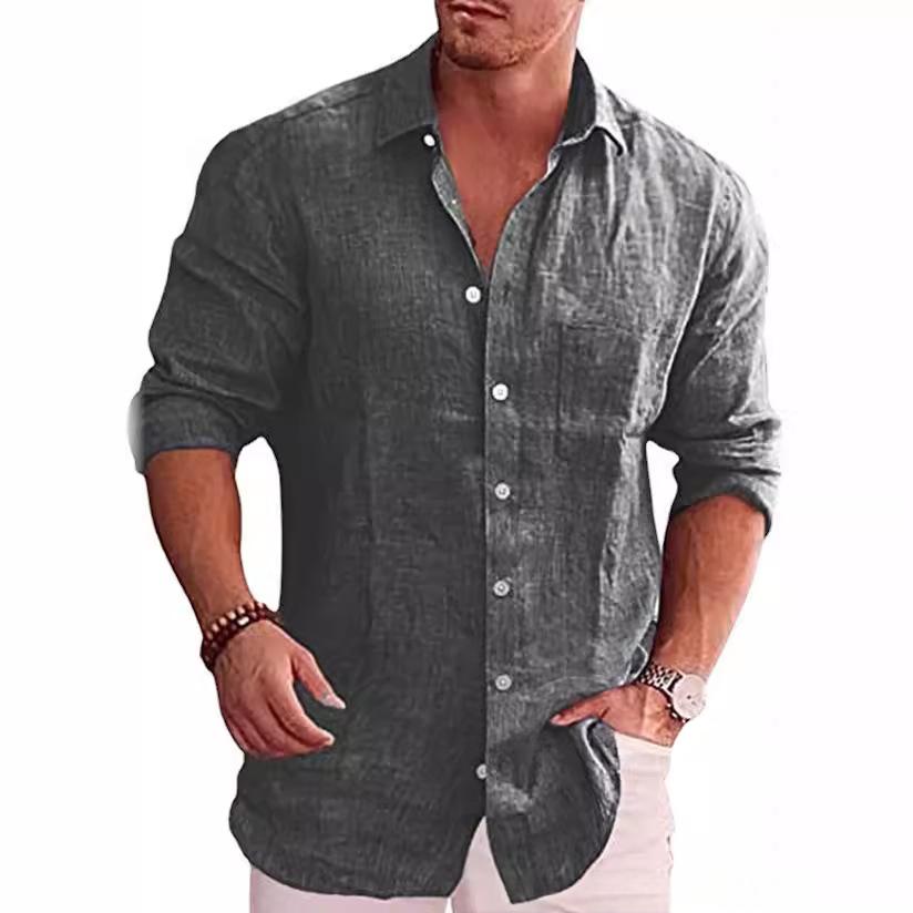 Linge de maison longue manches manches manches longues chemise casual