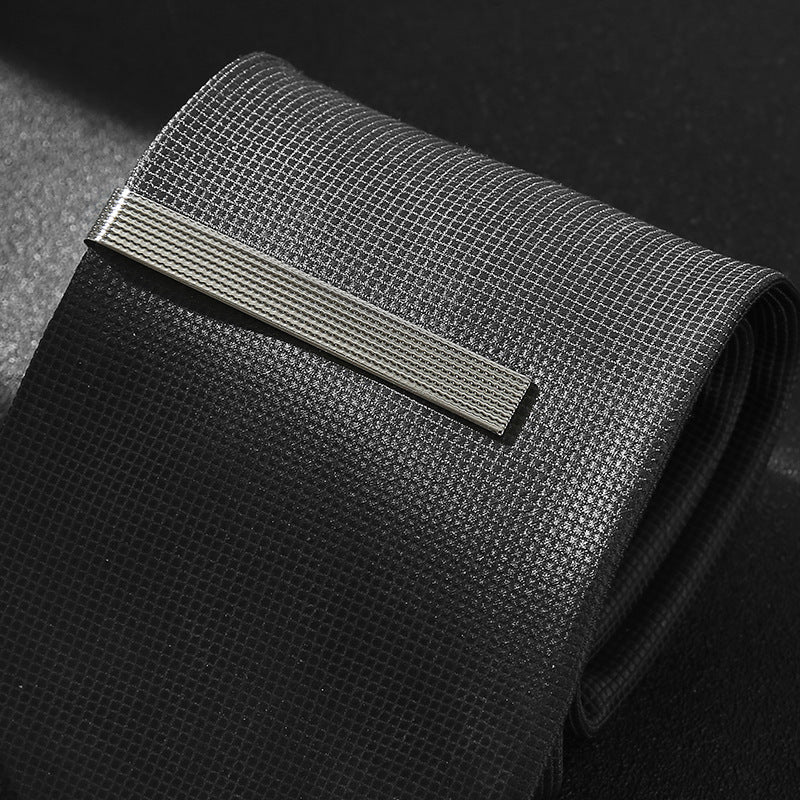 Fashionable un-mot Clip Tie couleur unie simple Elégant quotidien Mode Mariée Tie D