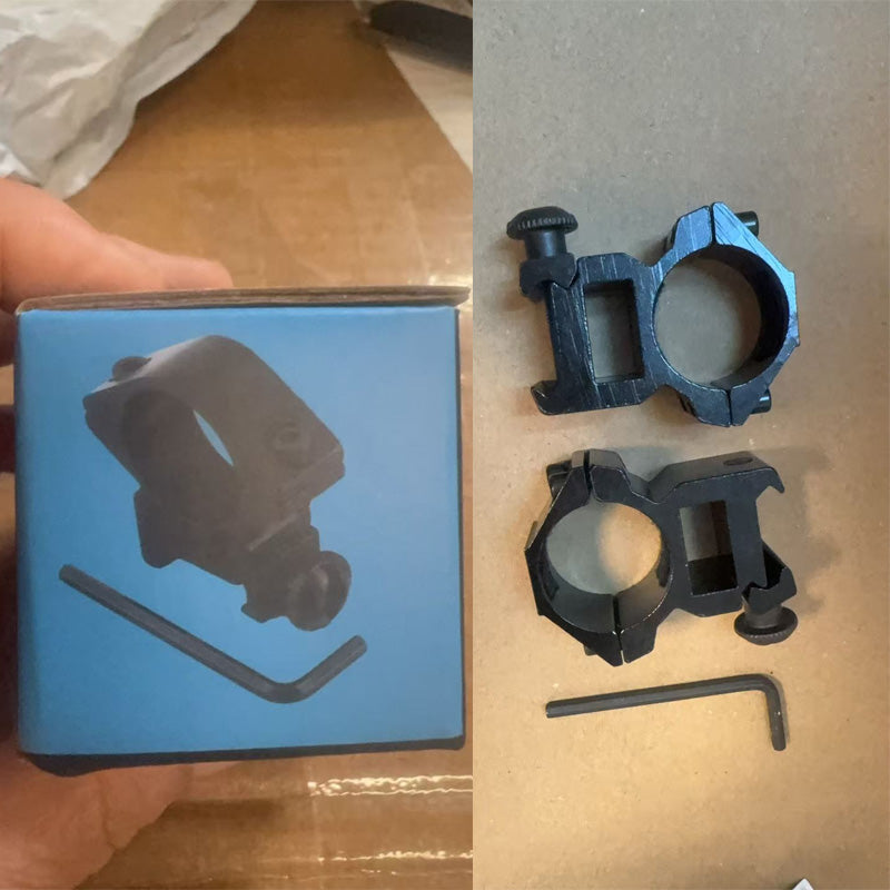 2pcs Outdoor Tactical Gear 25.4mm High Profile 11mm Scope Ring Mount
