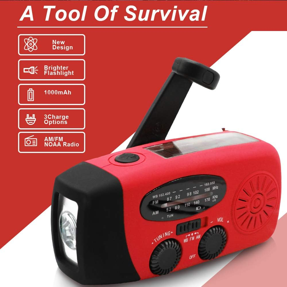 Radios solaires d'urgence portatives