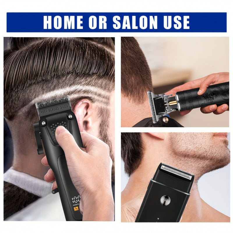 Kit professionnel pour cheveux et barbes avec un pinceau sans fil