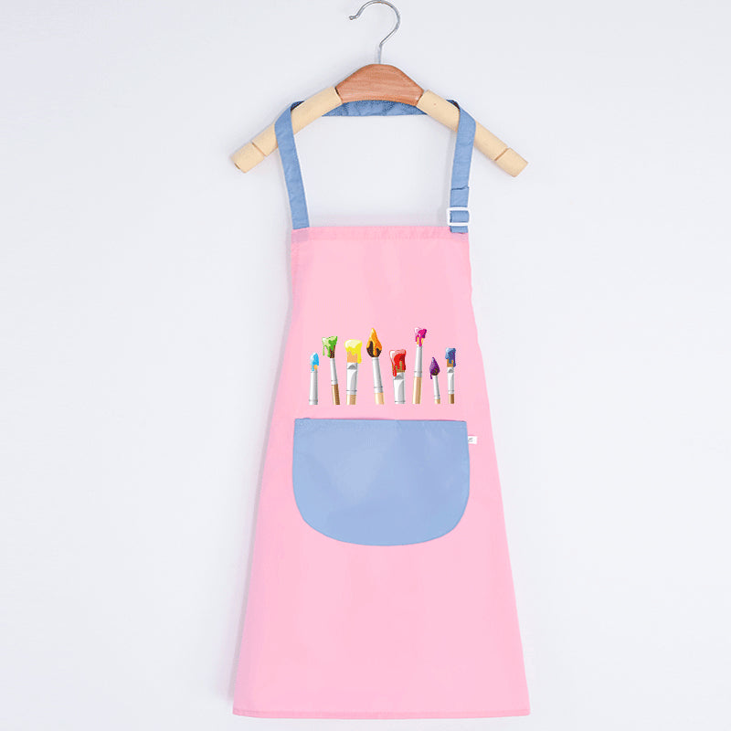 Peinture fille imperméable cuisine enfants Tablier