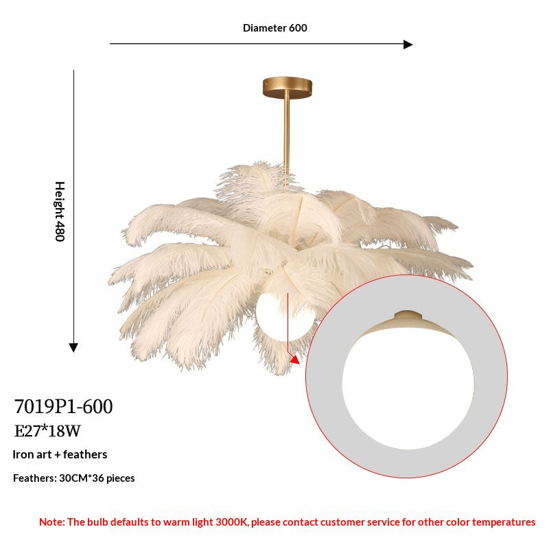 Chandail de plumes fini de pétrole