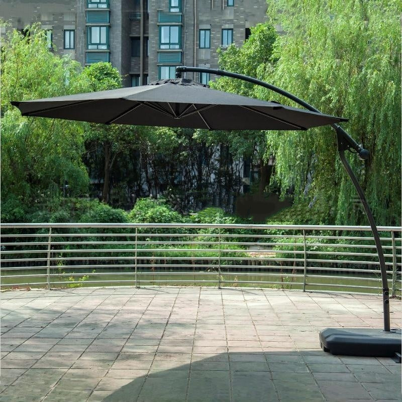 Parasol de tube courbé à la main pour le marché de nuit Stalls Style européen Patio extérieur Sunsh