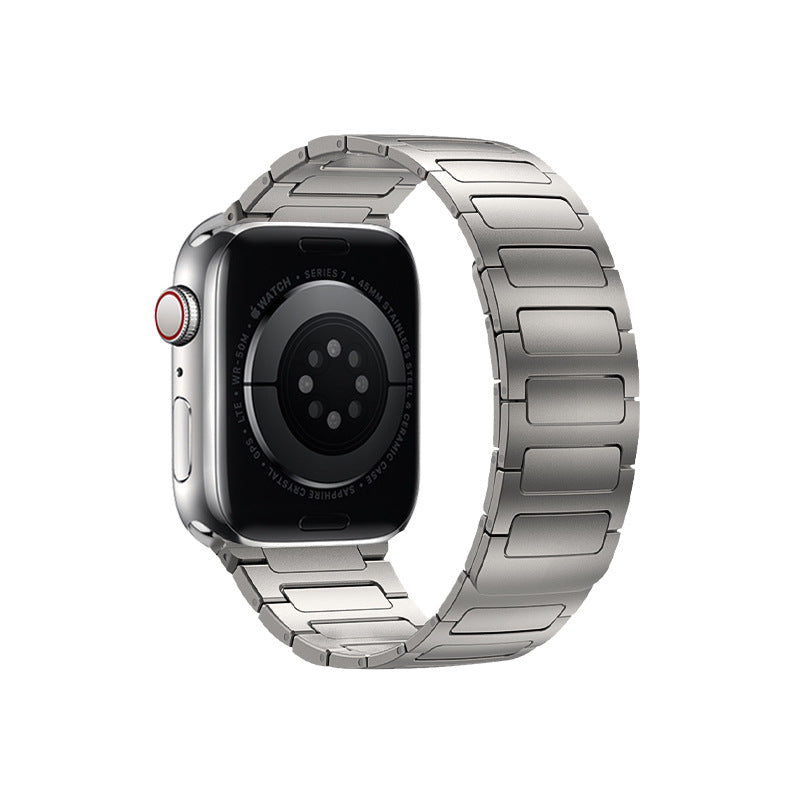 Bracelet de montre magnétique en acier inoxydable en forme de H pour IWatch