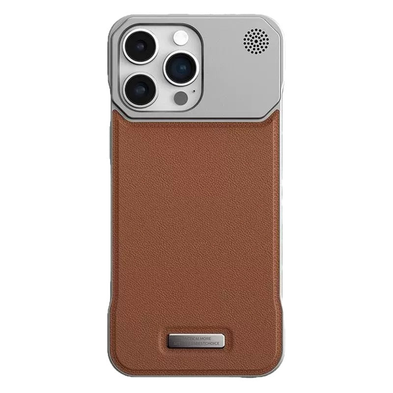 Boîtier de téléphone sans lunette métallique Aromathérapie magnétique