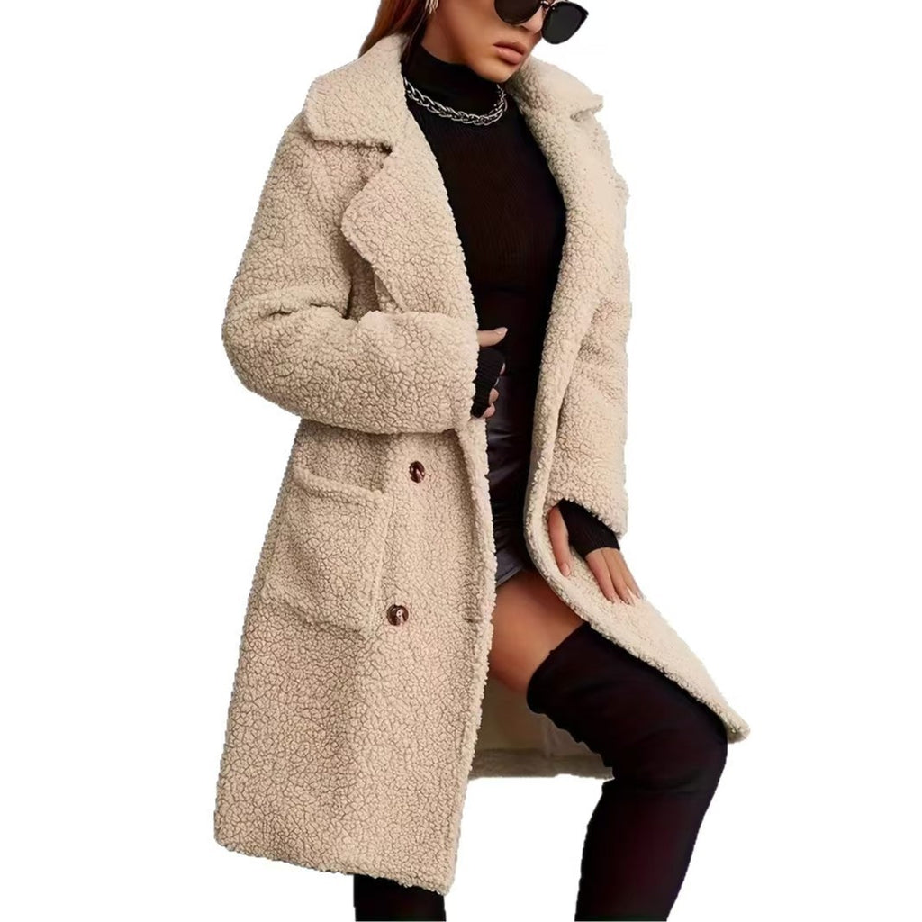 Manteau souple et épais de longueur moyenne