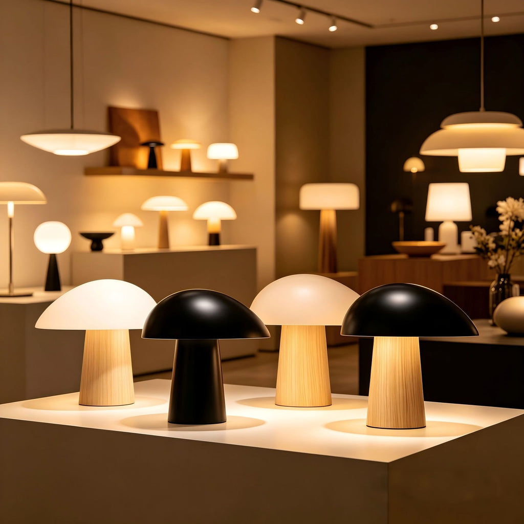 Lampe de table moderne minimaliste de champignons