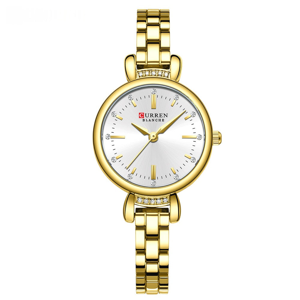 Imperméable ronde casual femmes bracelet montre