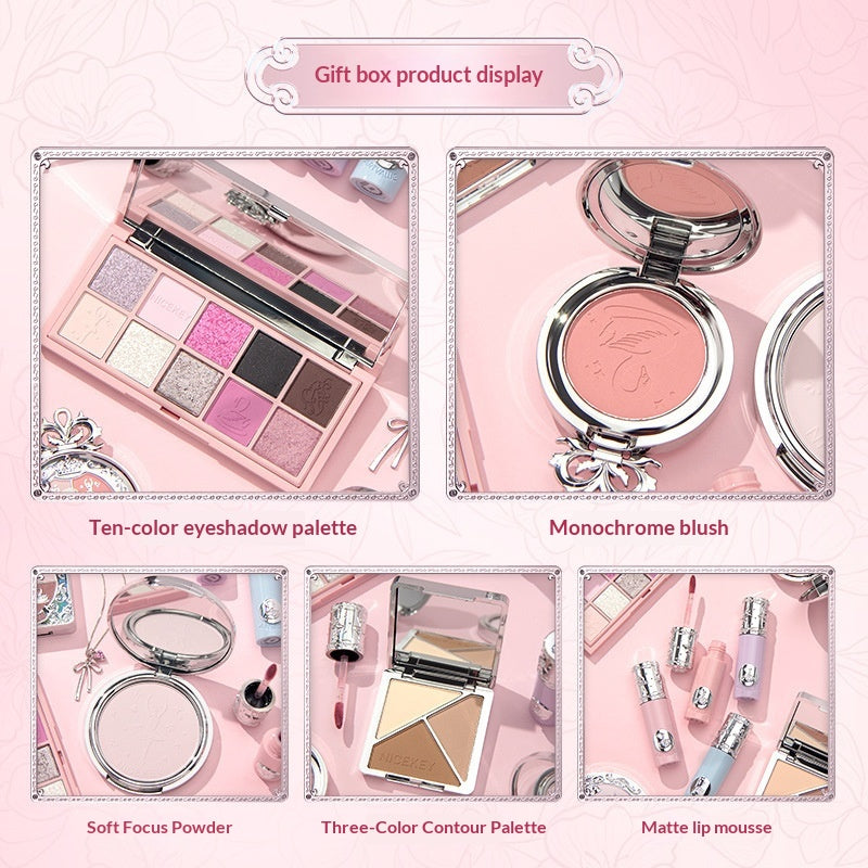 Set cadeau de maquillage esthétique Ballet Blush et teinte à lèvres pour un éclat