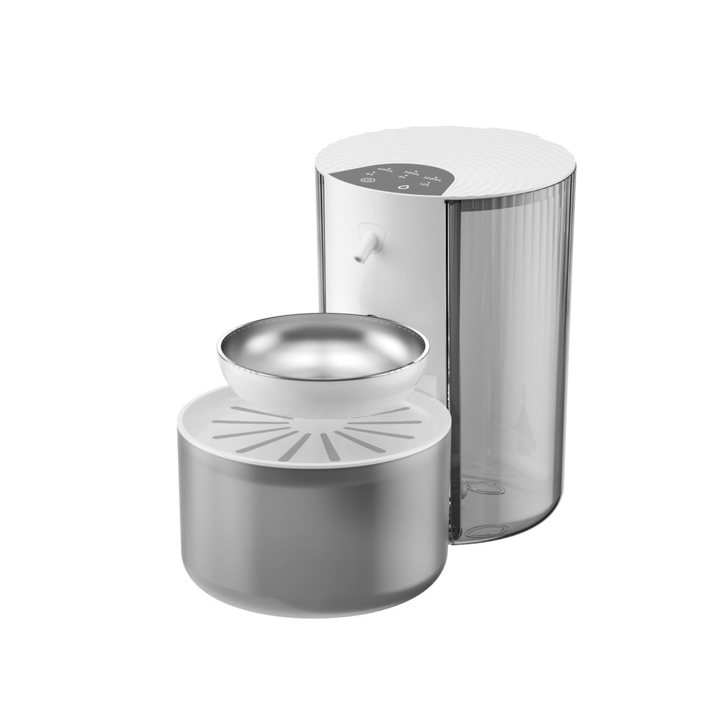 Smart Constante-Température 3L Fontaine d'eau pour animaux avec séparation de l'eau propre et rinçage Mec
