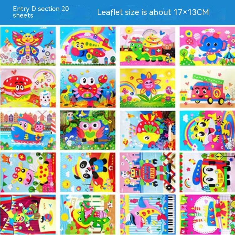 Stickers 3D imprimé créatif pour enfants