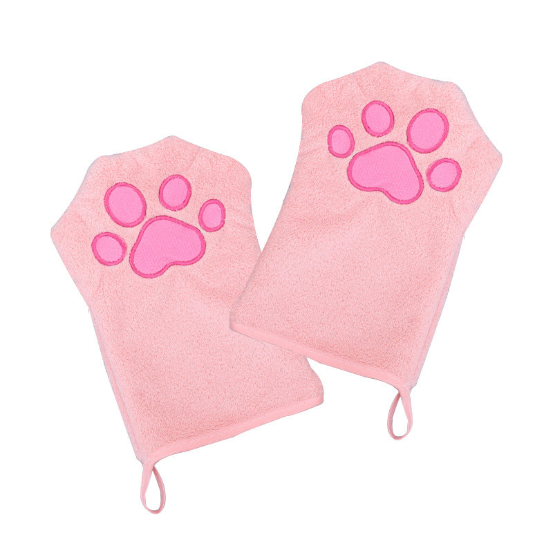 Serviette spéciale pour animaux de compagnie à séchage rapide Gants