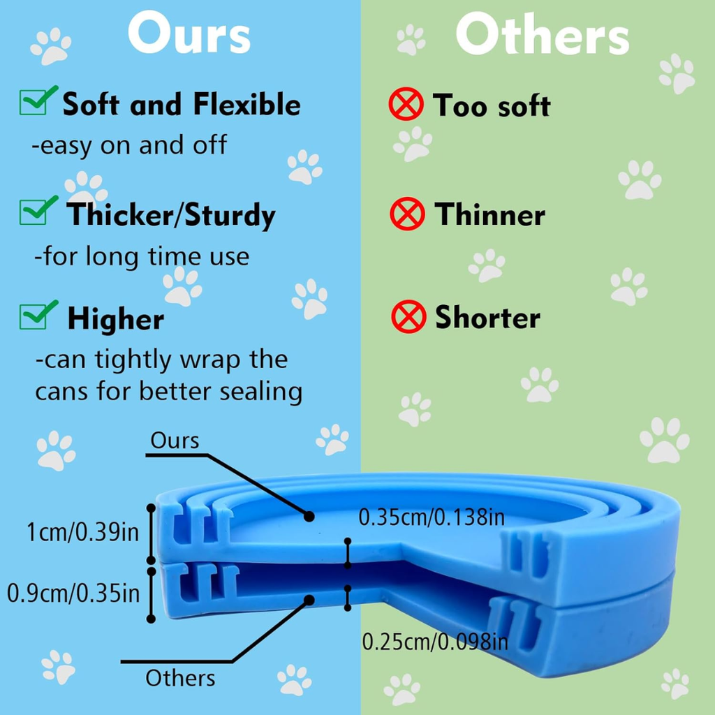 Aliments pour animaux de compagnie peuvent couvrir silicone can lids pour chiens et chats