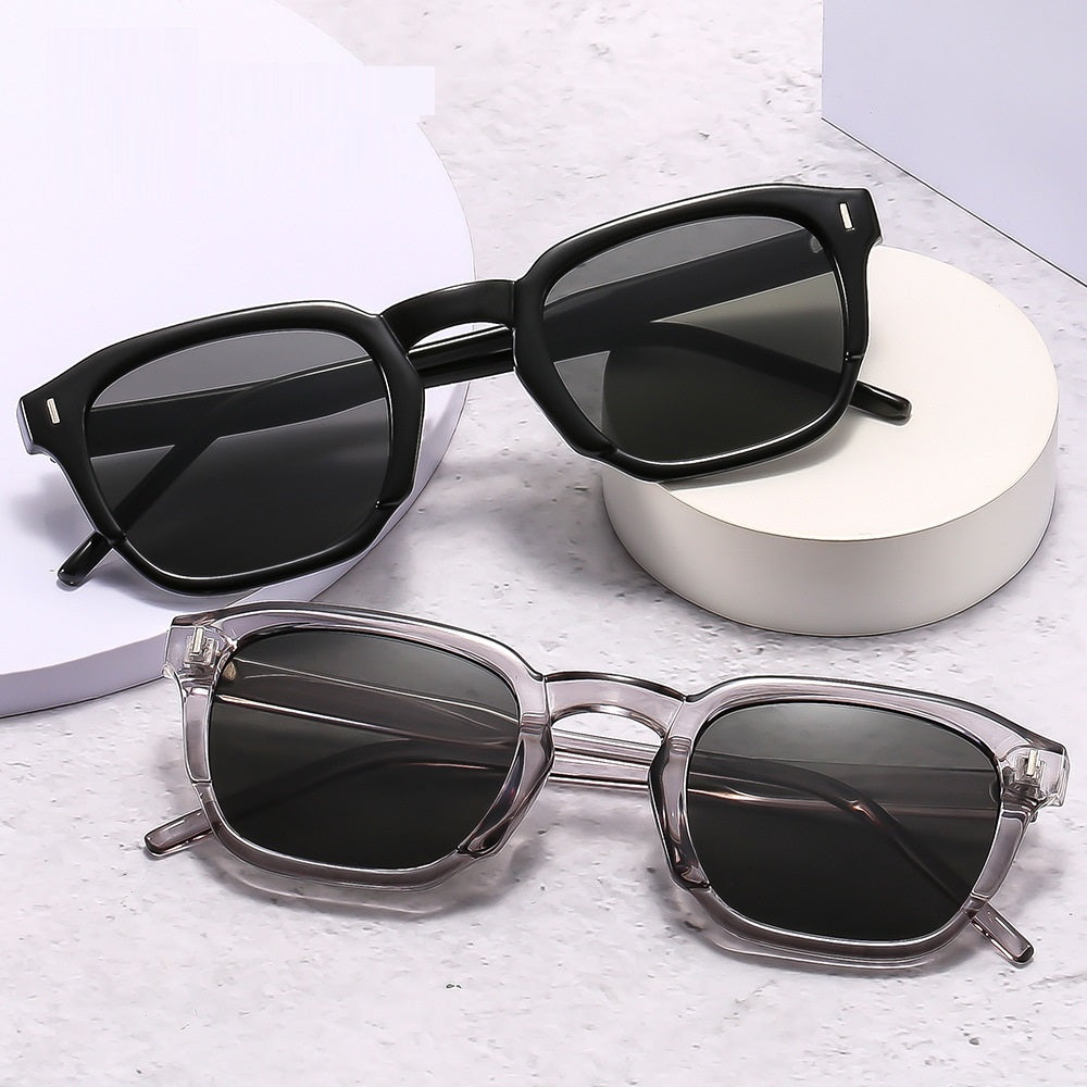 Square Retro Internet Street Shooting Avancé Simple Trendy Lunettes de soleil