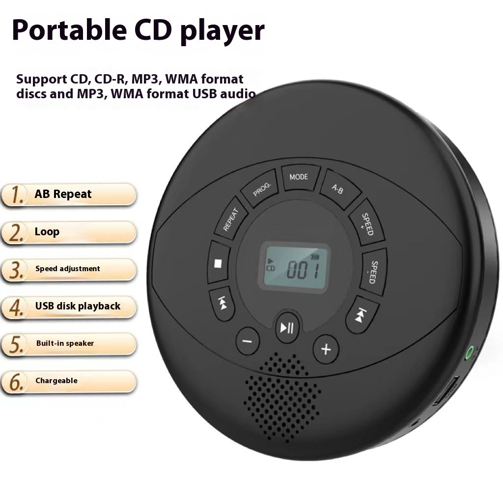Portable CD Walkman Enregistreur vocal anglais