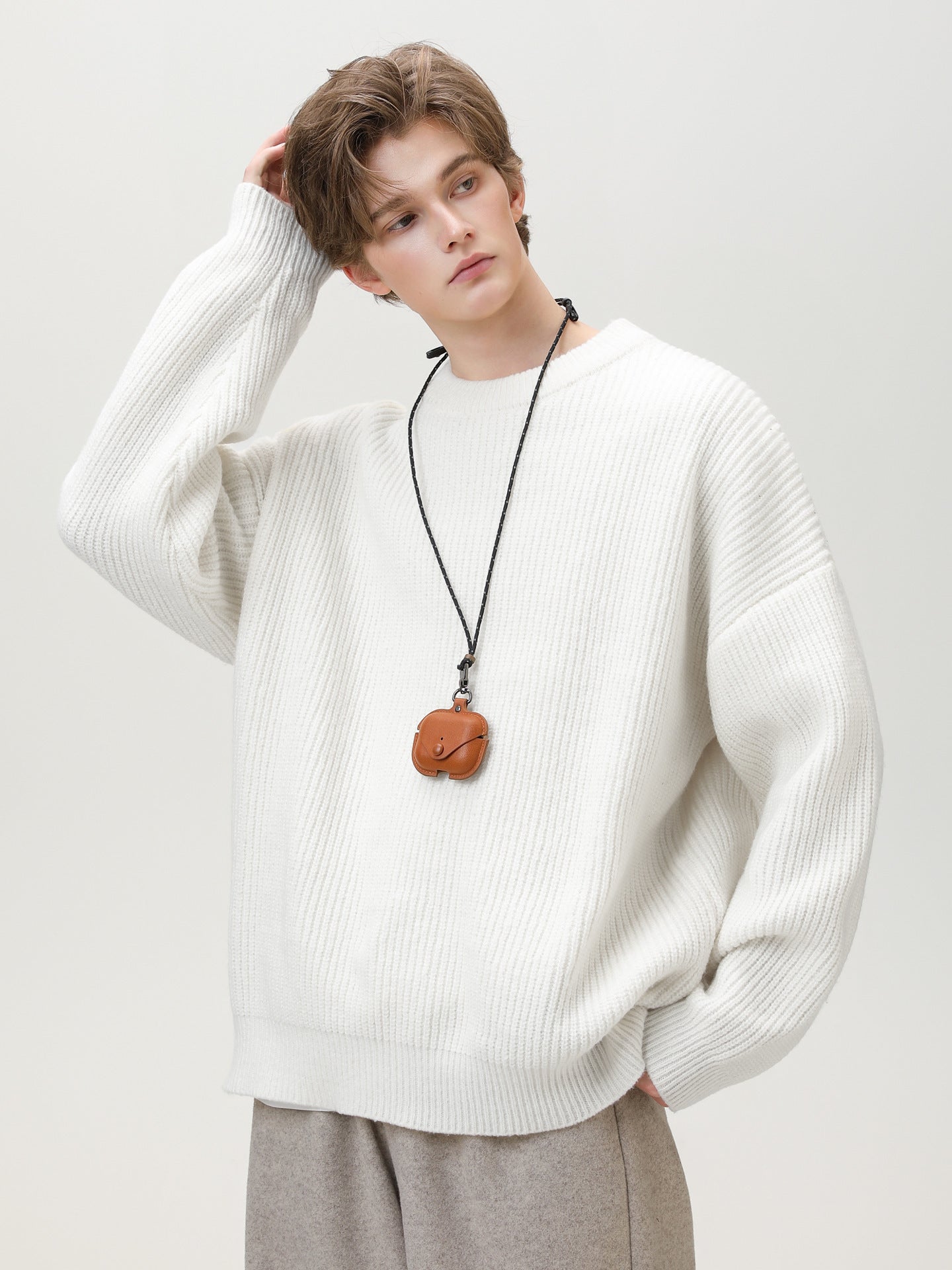 Pull de cou de base pour hommes