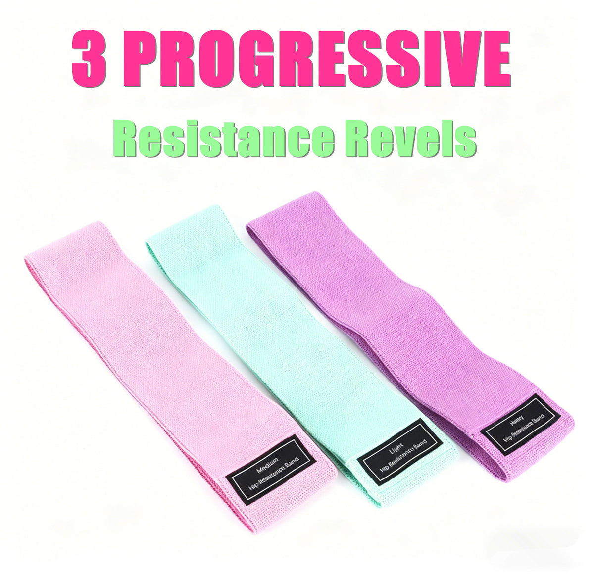 Bandes de résistance Ensemble de boucles d'entraînement d'exercice 3 Crossfit Fitness Yoga Booty Band