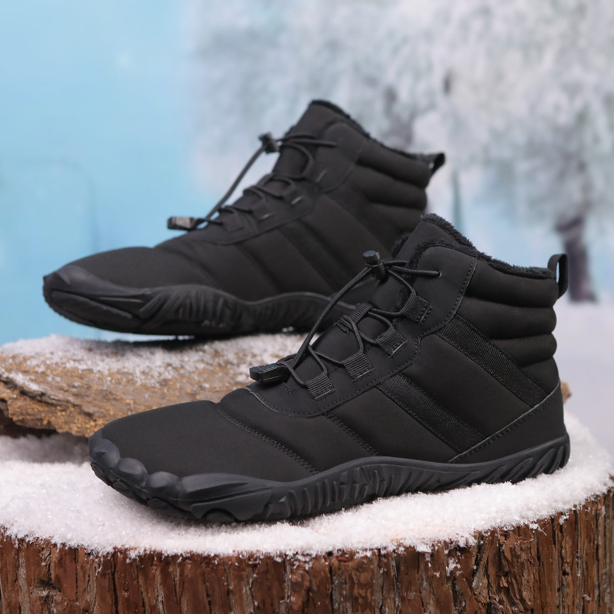 Cotton Five-Toe Non-Slip Snow Boots