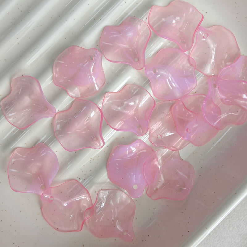 Pendentifs à double couleur en acrylique Lotus