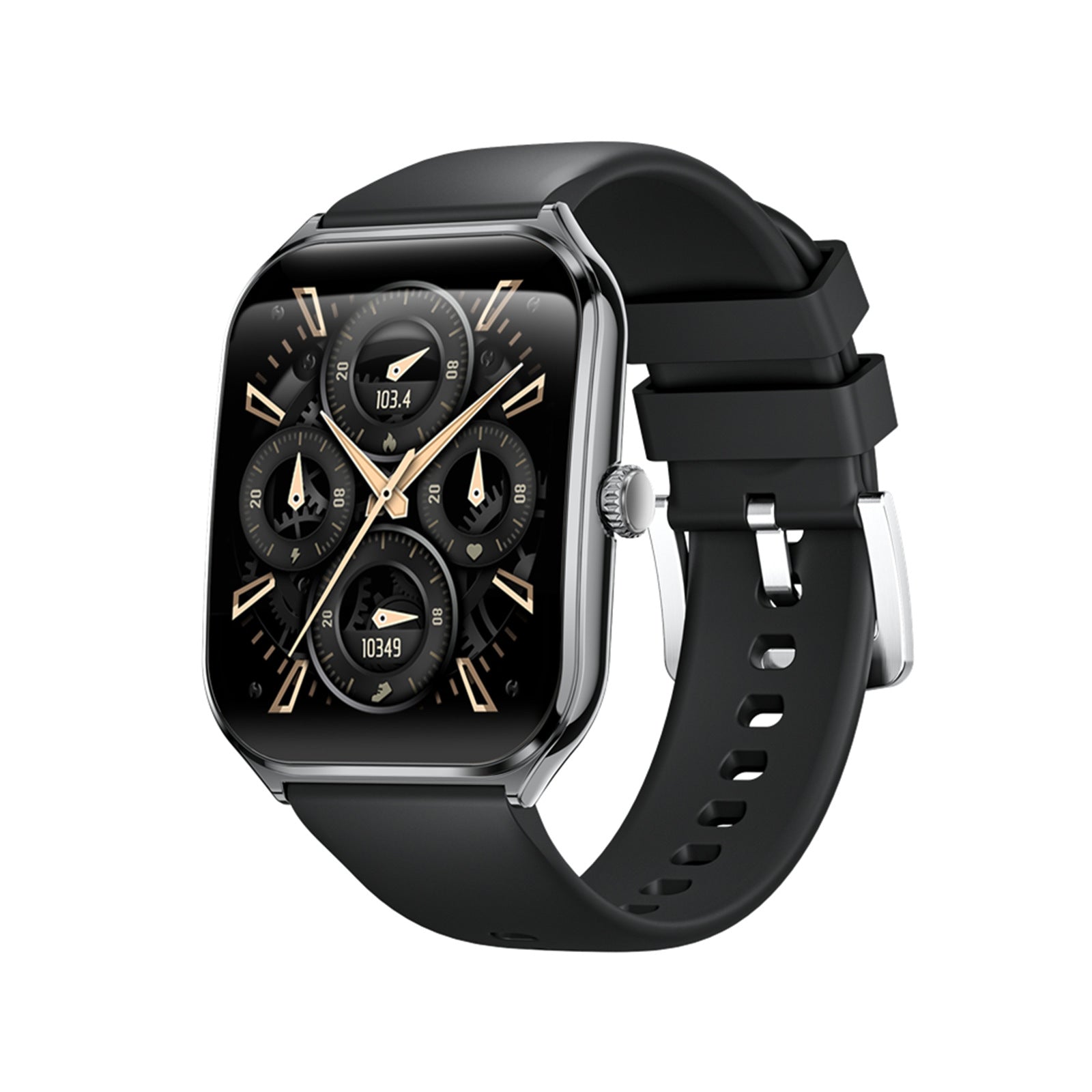 KP-S102 Smartwatch Bluetooth appelant moniteur de pression artérielle Pedometer Courbed Screen Narrow