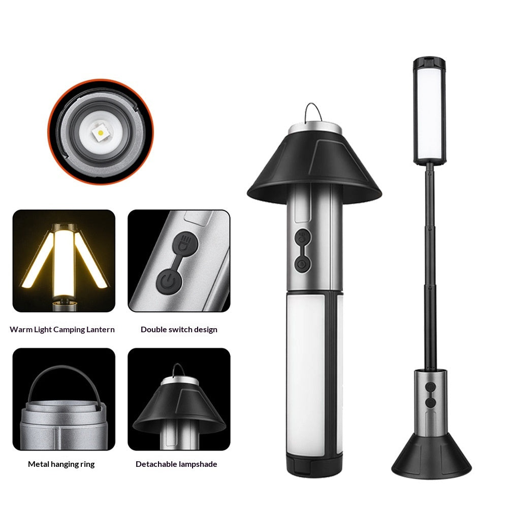 Lampadaire pliant multi-fonctions extérieur