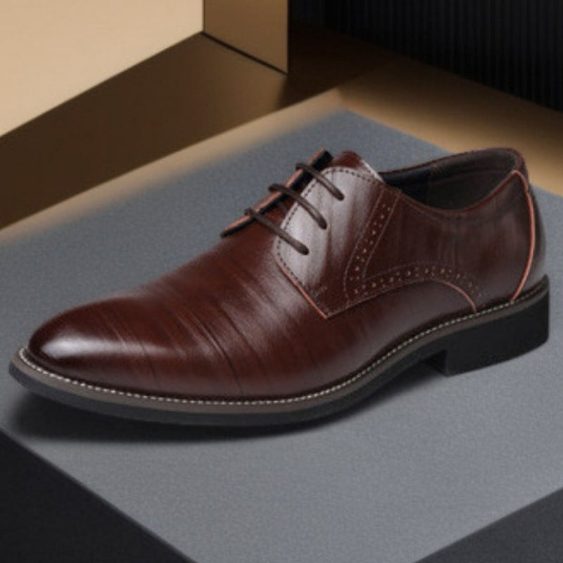 Hommes Chaussures en cuir British-style Pointed-toe Breathable Formel Business Wear
