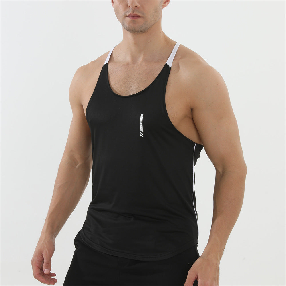 Veste de séchage rapide sans manches pour hommes pour le fitness sportif et l'usure occasionnelle