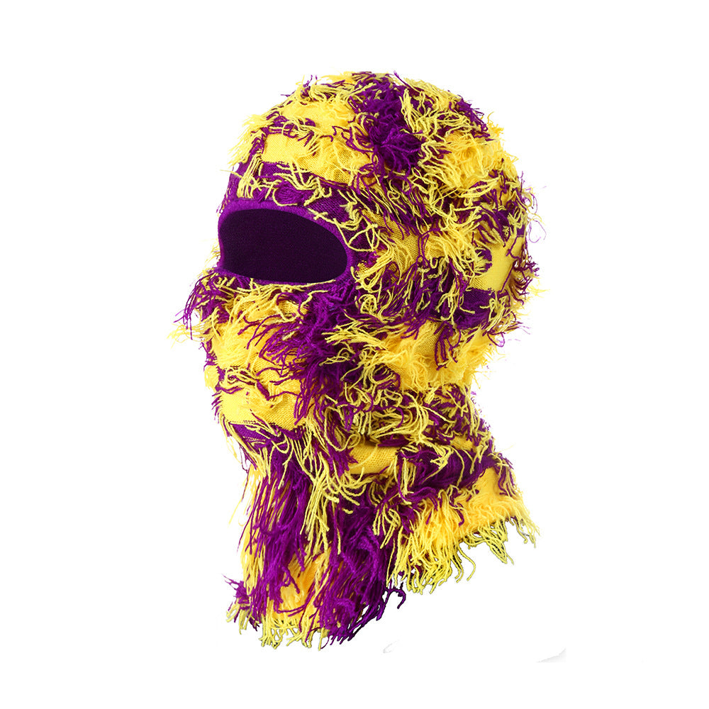 Masque de visage chaud tricoté européen et américain