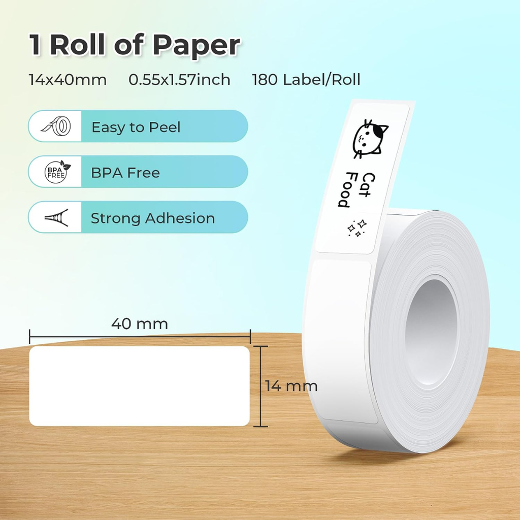 Remplacement de ruban d'étiquette thermique laminé standard