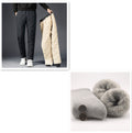 Pantalon en coton rembourré homme avec cachemire