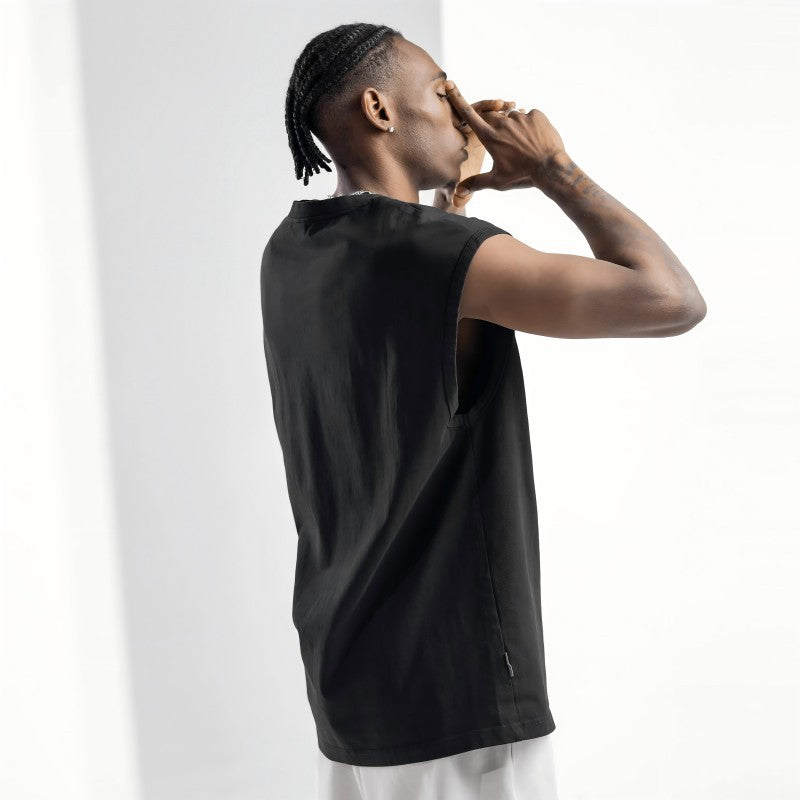 Undershirt en coton massif pour homme Saison d'été
