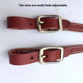Cheval Halter Pure Cowhide Équipement Dragon Couverture métal Buckle Élégant