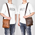 Sac transversal casual rétro homme de grande capacité